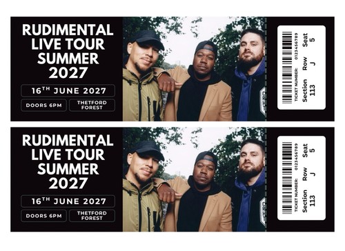 Rudimental summer tour 2027 - rudimental,