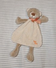 ? Teddy Bär ?  Baby Schmusetuch Kuscheltuch Kik ergee braun orange Schleife 