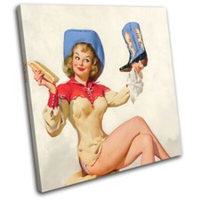 Vintage Girl Poster Sexy Retro