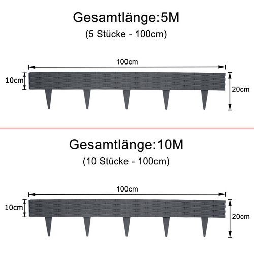 50m rasenkante palisade - 5-50m,
