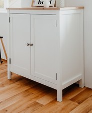 Kommode weiß und Eiche