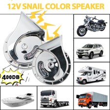 2X 400DB Nebelhorn Lufthorn Druckluft Dual Horn Fanfare Hupe Für Motorräder Auto