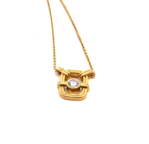 Goldkette mit brillant - mit,