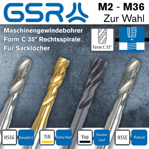 Gewindebohrer m36 - gewindebohrer, m2-m36