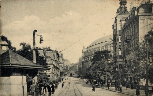 Plauen vogtland straße - ak,