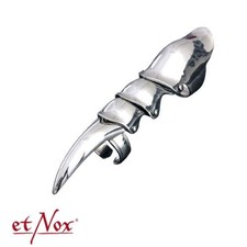 Gothic Gelenkring Edelstahl Gliederring Kralle Vampir Ring Punk Rüstungsring