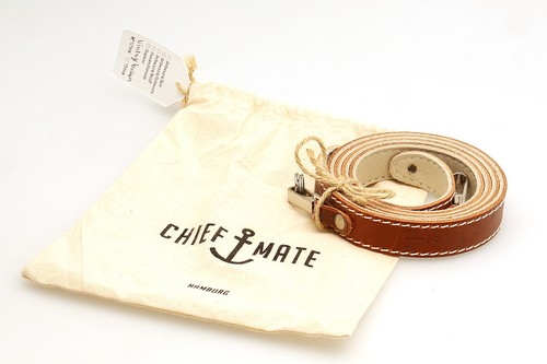 Chief mate leder kamera - leder, gurt
