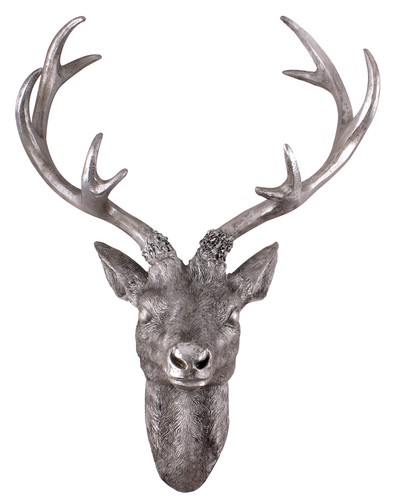 Hirschgeweih silber optik 10 - optik,