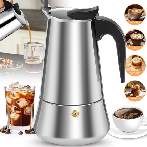 Espressokocher edelstahl - espressokocher, 9
