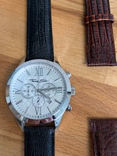 Thomas Sabo Herrenuhr Rebel Urban Chronograph Leder schwarz mit extra Band braun