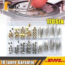 Uhrenkrone Edelstahluhr Kronenfeder Stangensatz Zubehör Watch Uhrenreparatur Kit