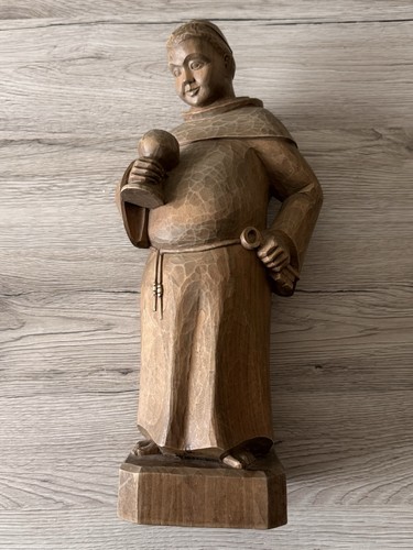 Mönch schnitzerei holzfigur - mönch,