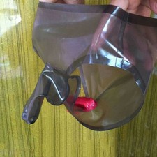 Clear Schwarz Latex Gummi Sexy