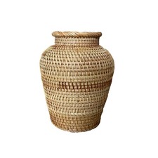 Vase aus Rattan