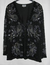 Seidenes Pailletten-Oberteil