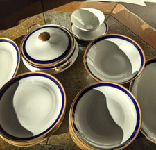 Speiseservice Eschenbach echt Kobalt 5-6 Pers.
