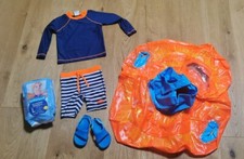 Bade Set Kinder schwimmhilfe, Schwimmanzug / Badenmode Gr. 86 / 92 UV-Schutz Set