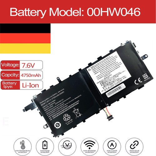 00hw046 akku für - 00hw046, lenovo