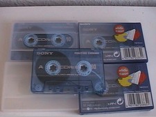 4 Audiokassetten SONY 90 CDit II  Chrome 2 bespielt und 2 neu noch in Folie NOS