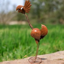 Gartenfiguren große Tiere - 2er Set Kraniche handgefertigt wetterfest 90cm