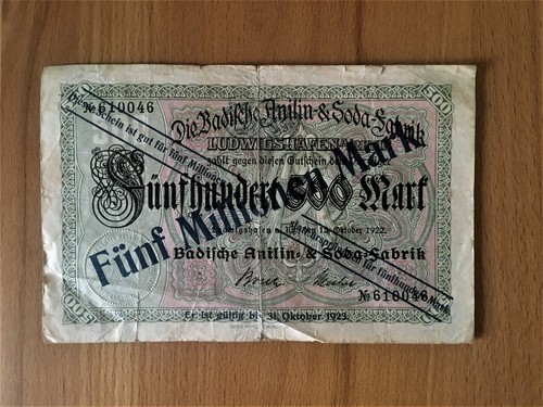 Selten fünfhundert mark - fünfhundert,