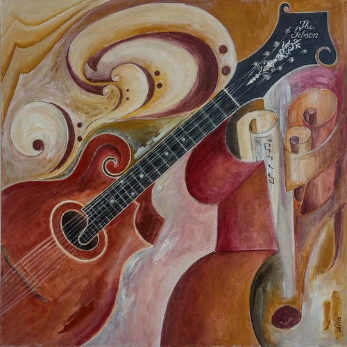 Original acryl gemälde auf - acryl,