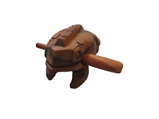 Klangfrosch Ratsche Holz Holzfrosch Frosch Reibefrosch Früherziehung 14cm