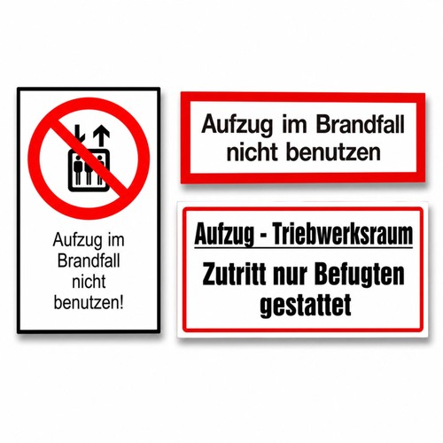 Hinweiszeichen aufzug - hinweiszeichen,