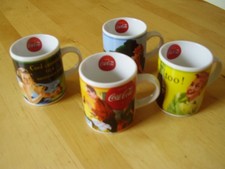 4 x Original Coca Cola Espressotassen 2003 - Komplettsatz - Wie NEU!!!