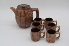 7tlg. bulgarisches Schnapsservice Kanne Tassen Keramik Bulgarien DDR Kunsthandwe