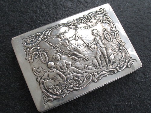 Schnupftabakdose silber 800 - schnupftabakdose,