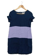 GREAT PLAINS Damen Blusenkleid Gr. 36/S Blau gestreift Elegant