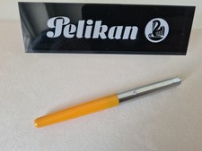 PELIKAN Pelikano Füllhalter Schulfüller gelb Modell 4 "EF" Rechtshänder nur 1978