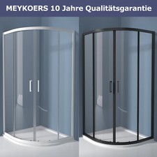 Duschkabine Runddusche Viertelkreis Schiebetür Dusche  NANO ESG Glas 90x90/80x80