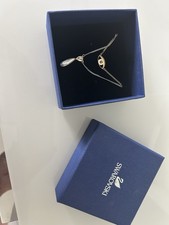 Swarosvki Kette 2x Getragen Auge Schutz Böser Blick Gold Silber Kristall