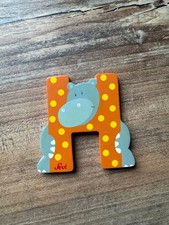 Sevi Holzbuchstabe H Tiermotiv Hippo Nilpferd