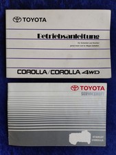 Toyota Corolla / Corolla 4WD Betriebsanleitung 1991 + Scheckheft