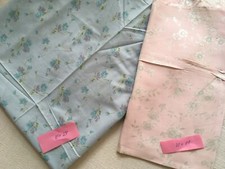 Vintage Stoffreste, florales Muster, BW- und Satin-Qualität, Nähen, Handarbeit