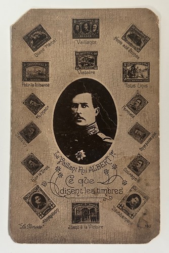 Belgium ww1 patriotic postcard - ww1,
