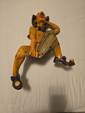 Clown Statue Figur Sitzen