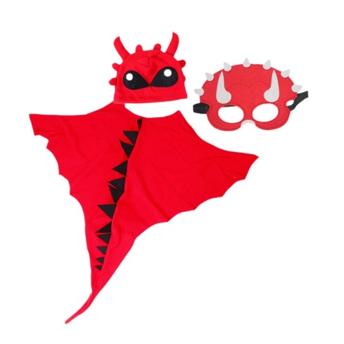 3pcs dino cape mit hut - dino,