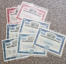 7 historische Aktien "International Safety Razor Corporation"