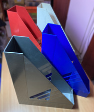Stehsammler/Archivsammler blau rot weiß grau DIN A4 gebraucht 4 Stück