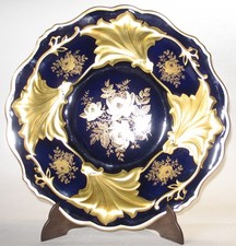 Weimar Prunkschale Kobaltblau/Gold Serie „Jutta 522/42“ Weimar Porzellan – Made