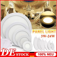 LED Panel Einbaustrahler Deckenleuchte Einbauleuchte Flach Rund Einbau Spot slim