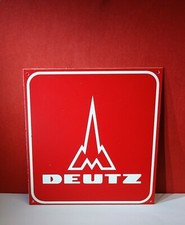Original altes DEUTZ Traktor Schlepper Schild Top Zustand Rarität!