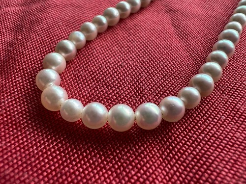 Akoya perlenkette mit sehr - akoya,