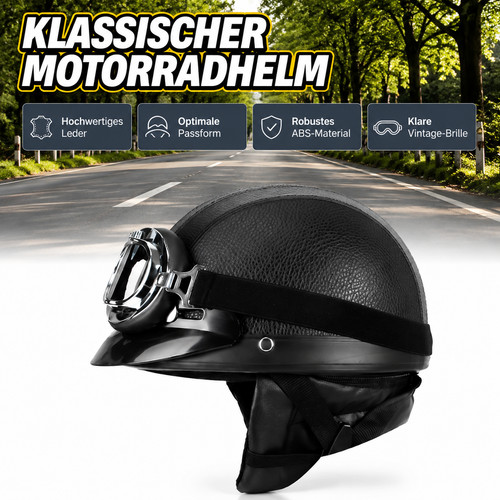 Retro halbhelm harley stil - retro,