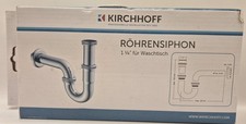 KIRCHHOFF Röhrensiphon 1¼" für Waschtisch Chrom – geprüft & vollständig
