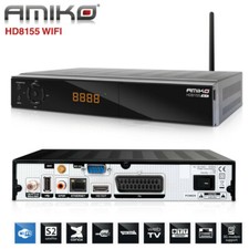 AMIKO 8165 Wifi Wlan Sat Receiver mit Hdmi und Scart Kartenleser ASTRA 19.2